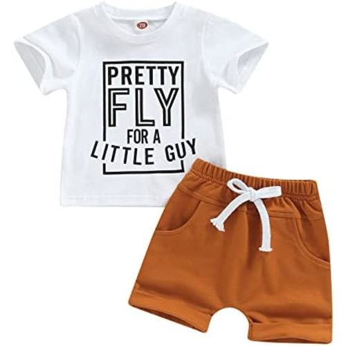 Toddler Baby Boy Summer Outfit Short Sleeve T Shirt Top Casual Shorts Set Infant Newborn Clothes 6 12 18 24 Month 2T