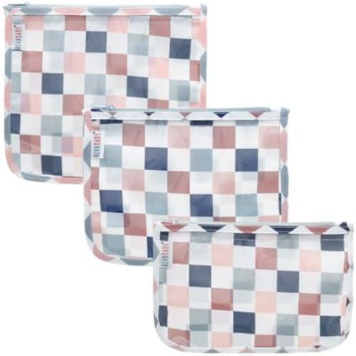 ALVA Diaper Bag Pouches | 3pcs Mess-Proof Travel Toiletry | TSA Approved Toiletry Bag | Cosmetic Makeup Bag Diaper Organizer for Baby and Mom Essentials