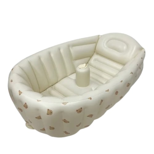 Inflatable Baby Bathtub – Foldable Soft Support Bath for Newborns 32.5