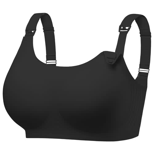 Angelhood Seamless Nursing Bra for Women Wire Free Full Coverage Nursing Bra T-Shirt Bra with Extra Extender