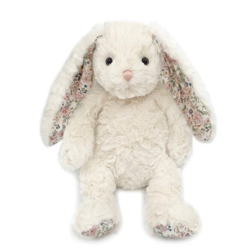 Faith Cream Floral Bunny Plush Toy