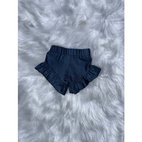 Dark blue denim-like shorties