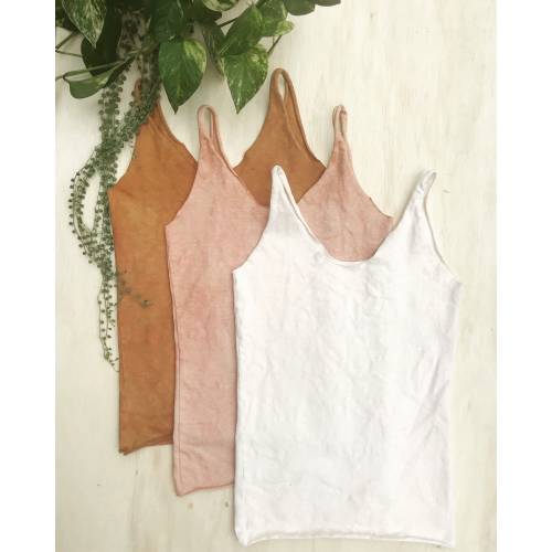 Organic Cotton & Hemp Tank - Solids Tank - Organic Cotton and Hemp, Plant Dyes