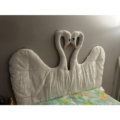Viola Swan Velvet Floating Headboard | Urban Outfitters