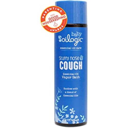 Oilogic Stuffy Nose and Cough Vapor Bath Relief for Babies & Toddlers, Essential Oil Breathe Blend - Naturally Soothes with 100% Pure Lavandin, Orange, Eucalyptus Oil & More - 266ml (9 fl oz)