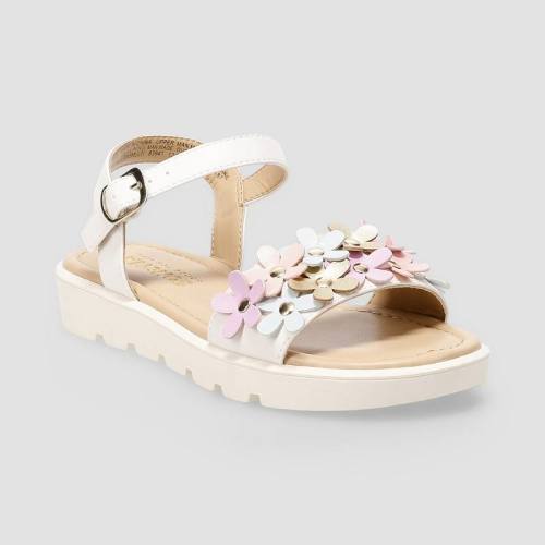 Sonoma Goods For Life® Willows 3D Flower Little Kid Girls Slip-On Sandals