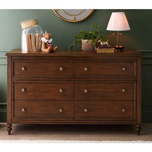 Chris Loves Julia Turned Wood 6-Drawer Dresser (56w x 19d")