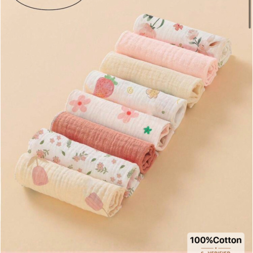 8pcs Lightweight Breathable Single-Layer Baby Bibs, Feeding Wipes, Multi-Purpose Cloths, Suitable For All Seasons | SHEIN USA