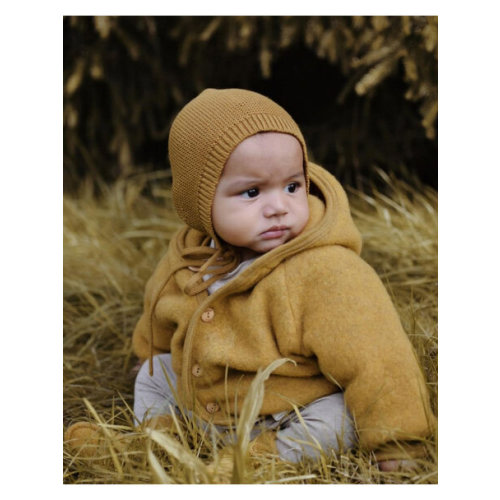 Unaduna Wool fleece jacket - semla: wonderfully soft! |Mustard Yellow Ziloen - Ziloen
