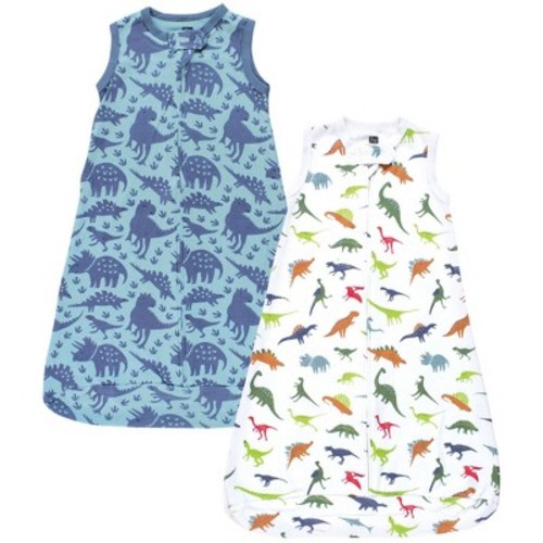 Hudson Baby Infant Boys Interlock Cotton Sleeveless Sleeping Bag, Dinosaurs, 3-9 Months