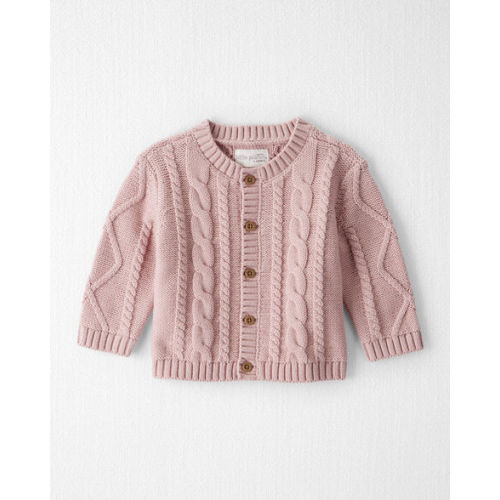 Baby Girl Organic Cotton Cable Knit Cardigan - Little Planet | Carter's