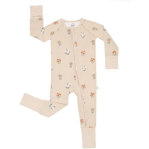LittleHippo 2-Way Zipper Onesie Romper, Soft Spandex & Viscose from Bamboo One Piece Pajamas, Newborn, Baby Boys & Girls