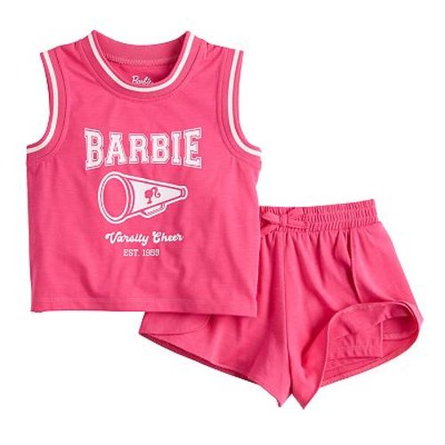 Baby & Toddler Girls Barbie® Athletic Tank Top & Shorts Set