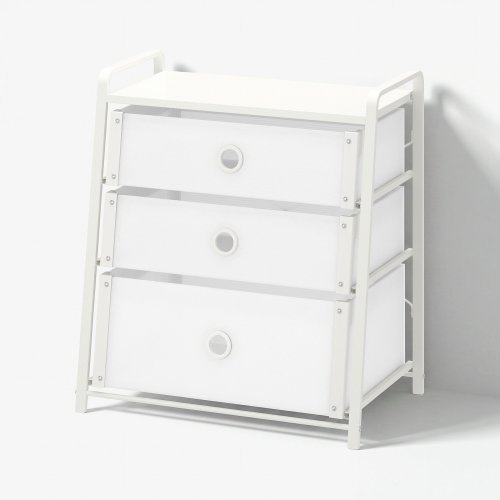 LOTE 3-drawer dresser - white 21 5/8x14 1/8x24 3/8 "