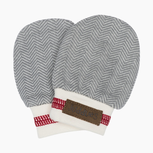 Juddlies Designs Scratch Mitts - Driftwood Gray, 0-3 Months