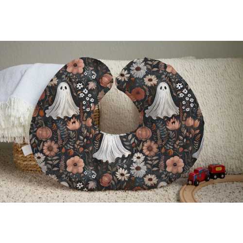 Halloween magic spooky boho ghosts halloween pumpkins boppy nursing pillow cover for newborn babies room