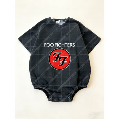 Baby Band Printed Romper And Adult T-Shirt