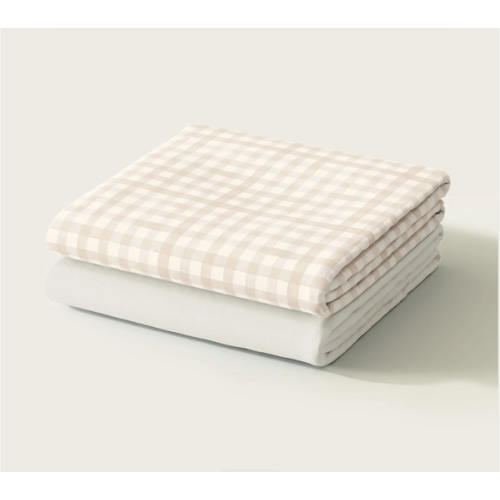 Gingham Crib Sheet Set