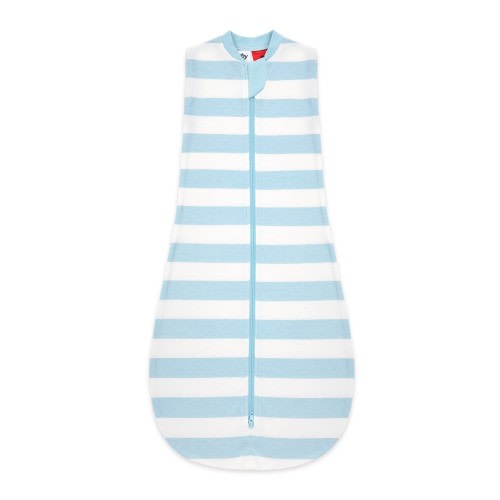 4baby Swaddle 0.2 Tog Blue Rugby Stripe Size 3-6 Months