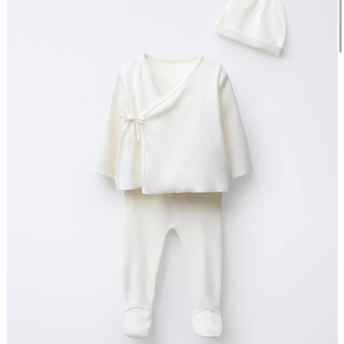 NEWBORN SET AND POUCH - Oyster-white | ZARA United States