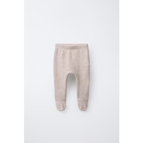SOFT TOUCH FOOTED LEGGINGS - Brick | ZARA United States