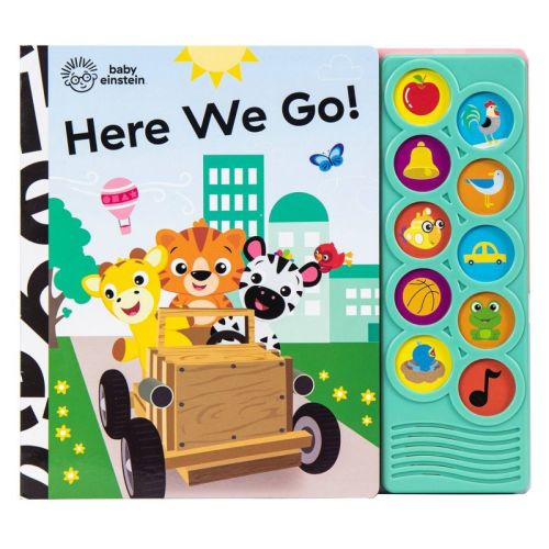 Baby Einstein Here We Go! 10 Button Sound Book - Listen and Learn (Board Book)