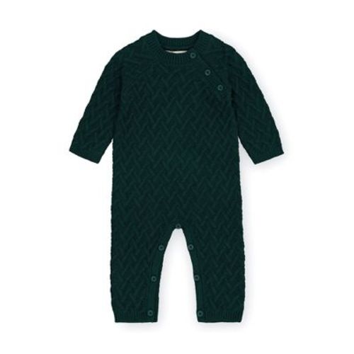 Hope & Henry Baby Cable Knit Sweater Romper (gray Heather, 0-3 Months)