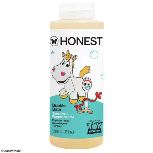 The Honest Company Disney Pixar's Toy Story Bubble Bath, Fragrance Free, Baby & Kid Friendly, 12 oz
