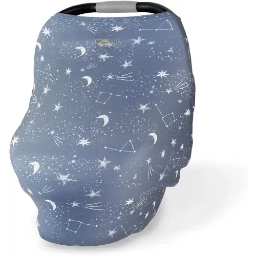 Itzy Ritzy 4-in-1 Nursing Cover, Car Seat Cover, Shopping Cart Cover and Infinity Scarf – Breathable, Multi-Use Mom Boss Breastfeeding Cover, Car Seat Canopy, Cart Cover & Scarf, Constellation