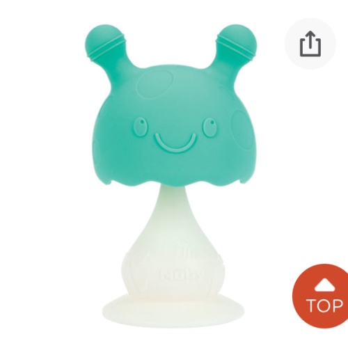 Mushroom Bobble Head Teether Toy