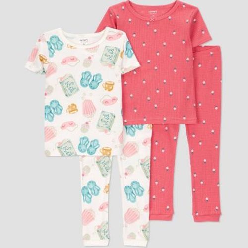 Carter's Just One You® Toddler Girls' 4pc Cotton Short Sleeve Pajama Set