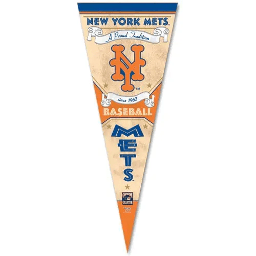 New York Mets "Since 1962" Cooperstown Collection Premium Pennant - Wi – Sports Poster Warehouse