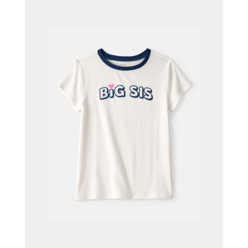 Girls Big Sis Graphic Tee - Cream | Carter's