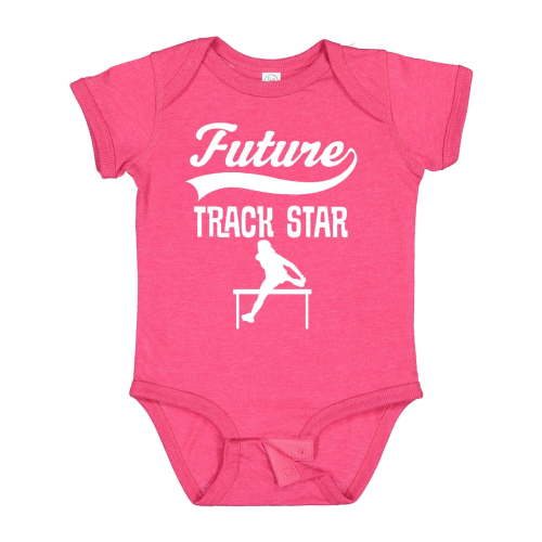 Inktastic Future Track Star Girls Sports Girls Baby Bodysuit