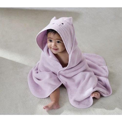 Super Soft Kitty Baby Hooded Towel & Washcloth Set