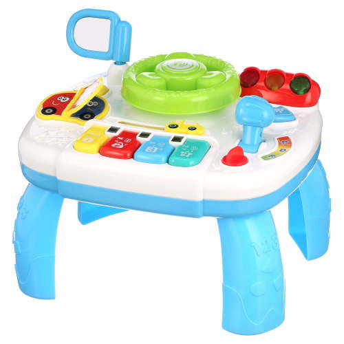 Hanmun TWMEJE21001HMWM-M5 2 in 1 Baby Activity Musical Learning Table, Multicolor