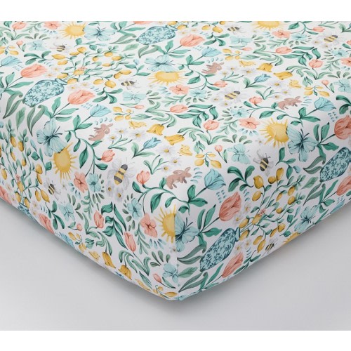Blair Bunny Organic Crib Fitted Sheet