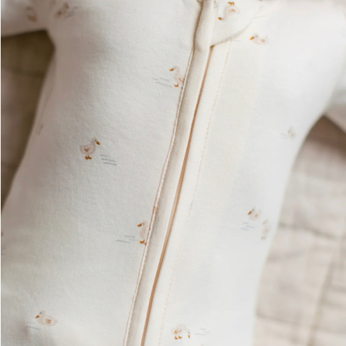 Peyton Zipper Sleeper | Duck / Oat + Chai
