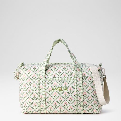 Block Print Canvas Weekender