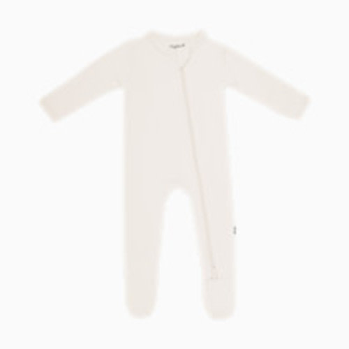 Kyte Baby Zipper Footie - Oat, 0-3 M