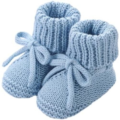 Infant Baby Boys Girls Knitted Booties Soft Sole First Walking Socks Winter Comfortable Warm Indoor Shoes 0-12M