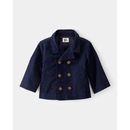 Baby Twill 100% Cotton Button-Down Jacket - Navy - OshKosh B'gosh | Carter's