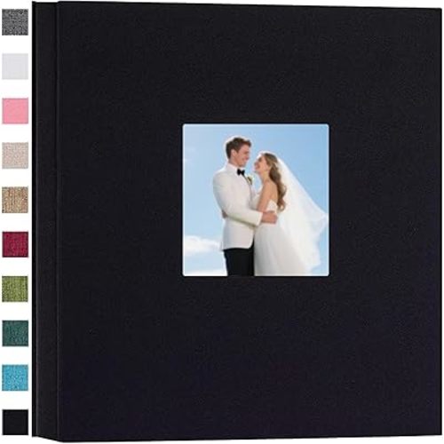 Finksy Linen Hardcover Photo Album 4x6 600 Photos Large Capacity for Family Wedding Anniversary Baby Vacation