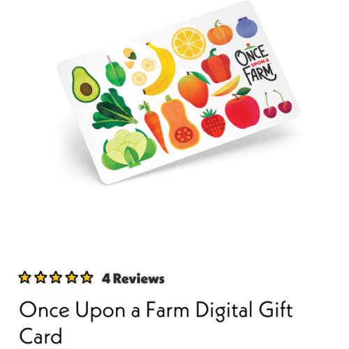 Once Upon a Farm Digital Gift Card/Subscription