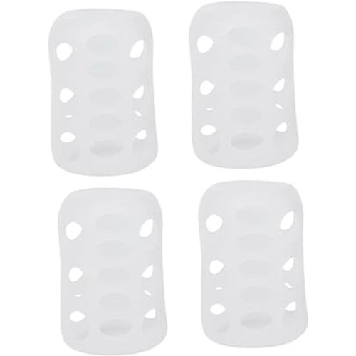 4pcs Anti- Slip Feeding Bottle Cover Baby Bottle Sleeve Milk Glass Case Silicone Bottle Case Bottles for Baby Feeding Bottle Sleeves White to Feed Glass Bottle