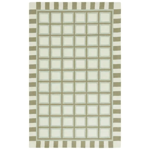 Genre Hand Tufted Modern Geometric Area Rug - Luxurious Wool & Cotton Blend for Contemporary Spaces