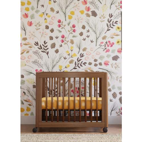 NATURAL WALNUT YUZU 8-IN-1 CONVERTIBLE CRIB WITH ALL AGES CONVERSION KITS - NATURAL WALNUT