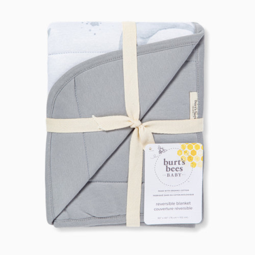 Reversible Organic Cotton Jersey Knit Blanket - Hello Moon