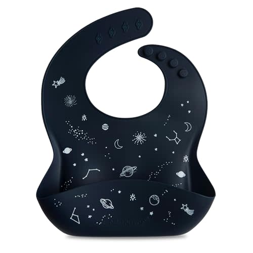 Loulou Lollipop Soft, Waterproof Silicone Feeding Bib for Babies and Toddlers