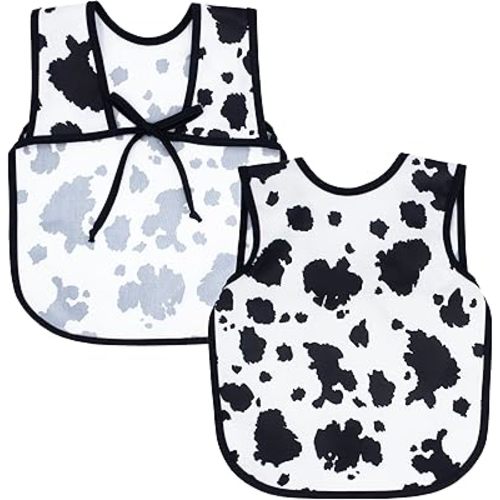 BapronBaby Animal Prints Bapron - No Neck Tie Safer Bib - Baby & Toddler - Soft Waterproof - PVC, BPA & Phthalate Free - 6m+